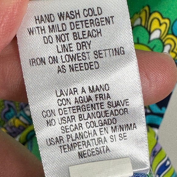 Studio One New York Green‎ Midi Dress Size 6 Stretch Boho Print 3/4 Length Boho - Picture 8 of 11